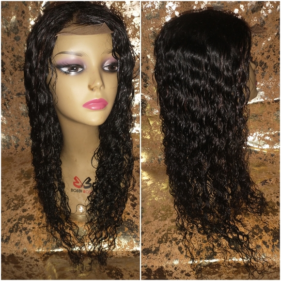 20" Bohemian virgin curly human hair wig - Picture 6 of 7